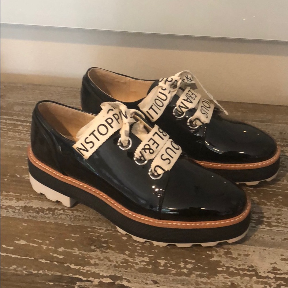 Black lace up shoes